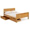 Alaterre Furniture Harmony Full Wood Platform Bed with Storage Drawers, Cinnamon AJHO20CIS - alternate 1